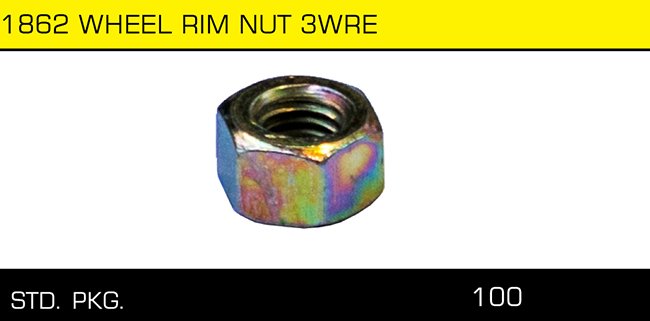 1862 WHEEL RIM NUT 3WRE